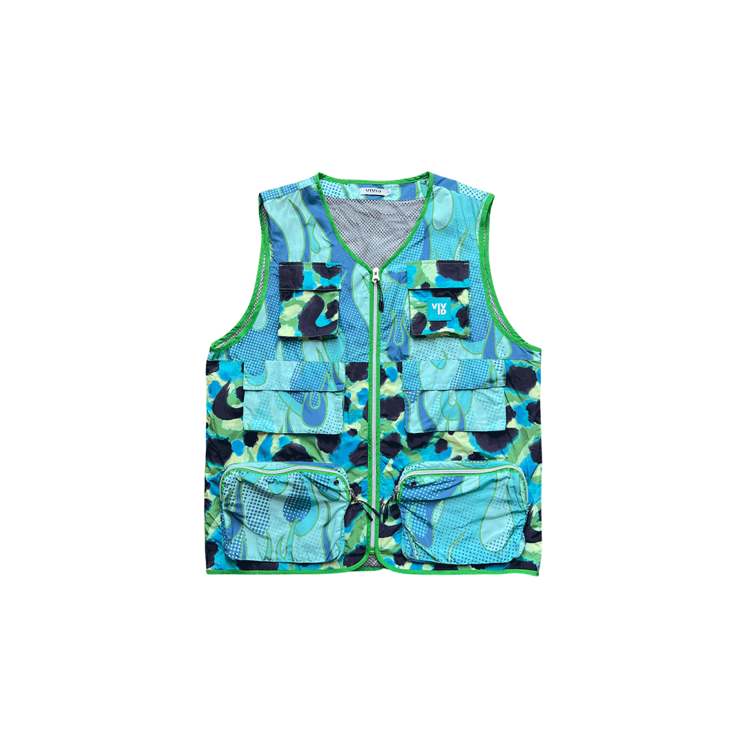 Flaming Leopard Vest