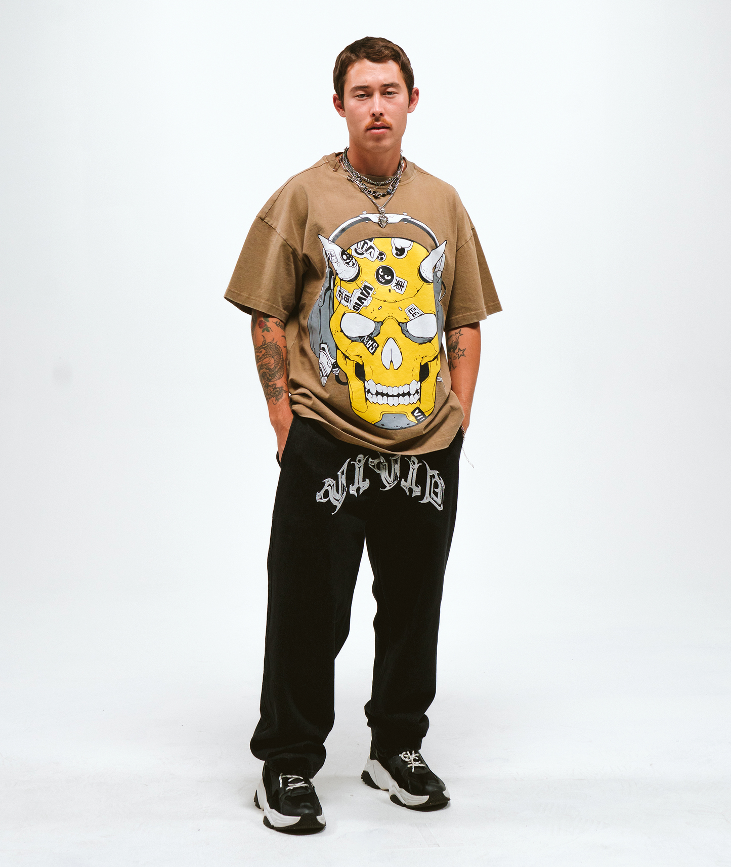 Sticker Skull T-Shirt