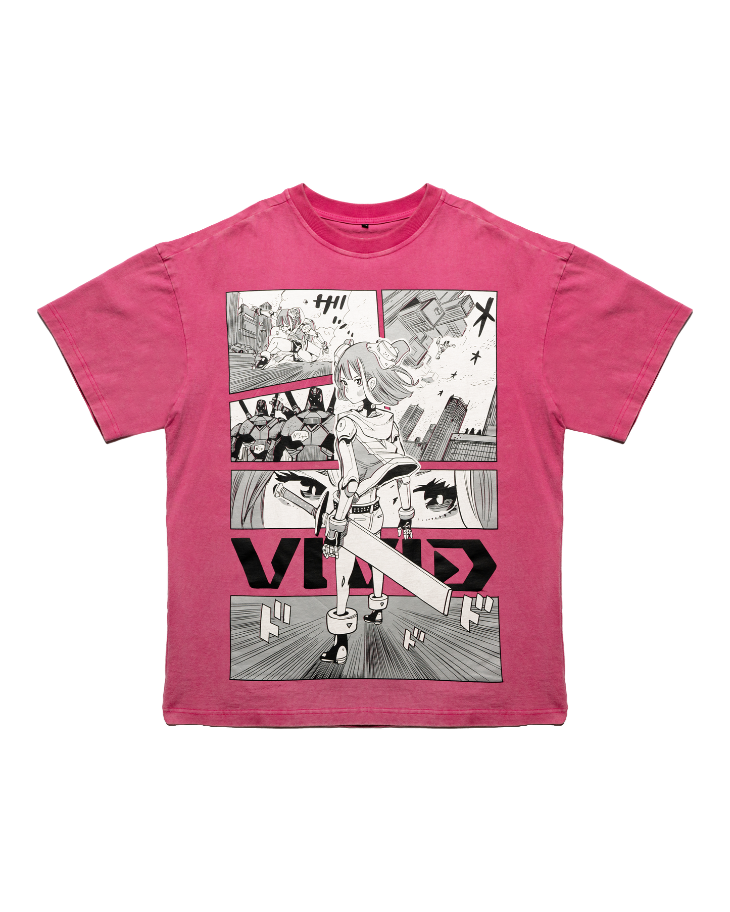 Pink Manga T-Shirt